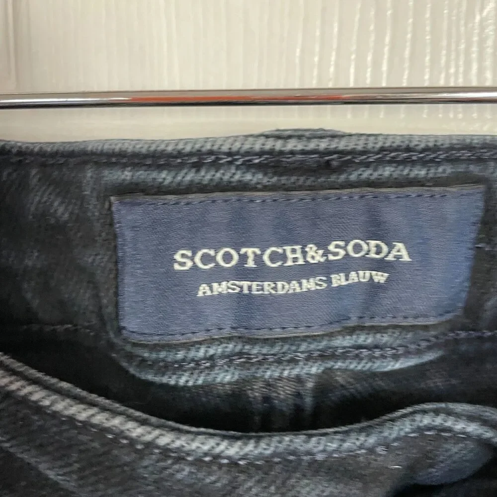 Scotch & Soda Ralston mens button fly black shorts size 28